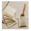 Un lot de 100 pièces de sachets de thé vide de couleur blanche, thermosoudable avec ou sans ficelle selon votre choix, biodégradable